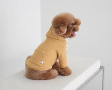 画像をギャラリービューアに読み込む, leather zip hoodie mustard NEW