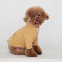 画像をギャラリービューアに読み込む, leather zip hoodie mustard NEW