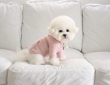 画像をギャラリービューアに読み込む, leather zip hoodie pink  NEW