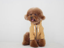 画像をギャラリービューアに読み込む, leather zip hoodie mustard NEW