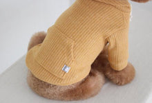 画像をギャラリービューアに読み込む, leather zip hoodie mustard NEW