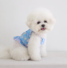 画像をギャラリービューアに読み込む, アロハフリルシャツ Blue