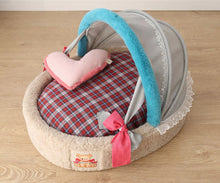 画像をギャラリービューアに読み込む, チェックリバーシブルベイビーチュールベッド