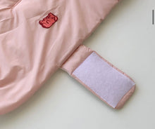 画像をギャラリービューアに読み込む, ジェリービーンズリバーシブルパディング White&pink