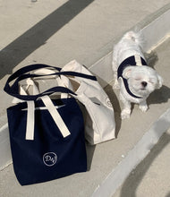 画像をギャラリービューアに読み込む, cotton walk bag navy