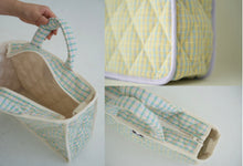 画像をギャラリービューアに読み込む, my family goods check cotton bag