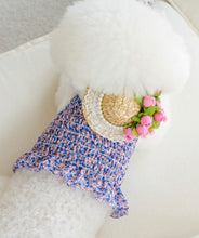 画像をギャラリービューアに読み込む, フラワーキャミソール Blue