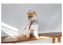 画像をギャラリービューアに読み込む, チェックファーコート Blue