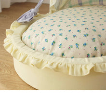 画像をギャラリービューアに読み込む, リバーシブルベイビーフリルベッド チェックフラワー