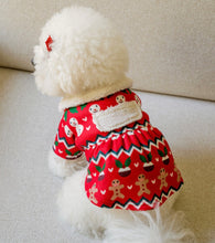 画像をギャラリービューアに読み込む, ウィンタークリスマスワンピース red