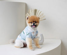 画像をギャラリービューアに読み込む, フラワーシャツ Blue