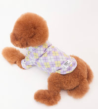 画像をギャラリービューアに読み込む, チェックカラートップス purple