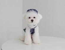 画像をギャラリービューアに読み込む, ペイズリーフリルシャツ navy