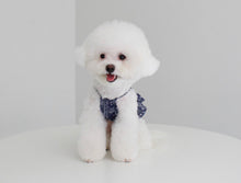 画像をギャラリービューアに読み込む, ペイズリーフリルシャツ navy