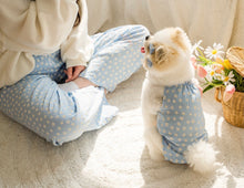 画像をギャラリービューアに読み込む, ペアルックフラワーリンネルキャミソール Blue