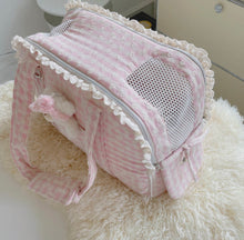 画像をギャラリービューアに読み込む, 日本初上陸 BB Carey キューブチェック刺繍バッグ pink XS~ -M