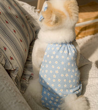 画像をギャラリービューアに読み込む, ペアルックフラワーリンネルキャミソール Blue