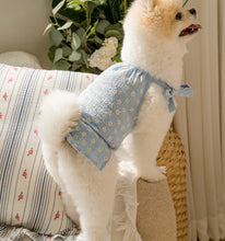 画像をギャラリービューアに読み込む, ペアルックフラワーリンネルキャミソール Blue