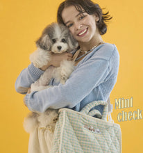 画像をギャラリービューアに読み込む, my family goods check cotton bag