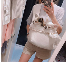 画像をギャラリービューアに読み込む, 日本初上陸 BB carry ドットフリルポンポンバッグ XS~M ivory