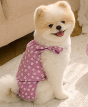 画像をギャラリービューアに読み込む, ペアルックフラワーリンネルキャミソール purple