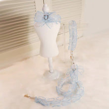 画像をギャラリービューアに読み込む, ハーネスorカラー ドットチュール リードセット Blue