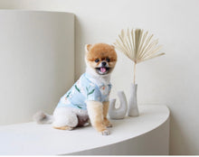 画像をギャラリービューアに読み込む, フラワーシャツ Blue