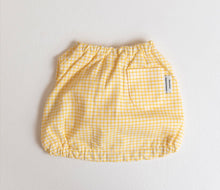 画像をギャラリービューアに読み込む, チェックボリュームブラウス yellow
