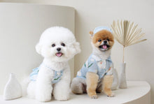 画像をギャラリービューアに読み込む, フラワーシャツ Blue