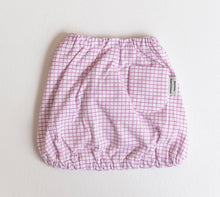 画像をギャラリービューアに読み込む, チェックボリュームブラウス purple