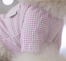 画像をギャラリービューアに読み込む, チェックボリュームブラウス purple