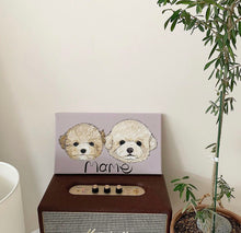 画像をギャラリービューアに読み込む, only one in the world 似顔絵 2face