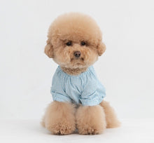 画像をギャラリービューアに読み込む, チェックボリュームブラウス Blue