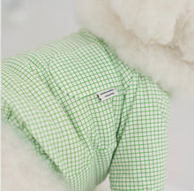 画像をギャラリービューアに読み込む, チェックボリュームブラウス green