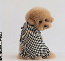 画像をギャラリービューアに読み込む, ギンガムチェックロンパース Black