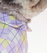 画像をギャラリービューアに読み込む, チェックカラートップス purple