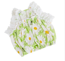 画像をギャラリービューアに読み込む, フラワーレースパフブラウス green