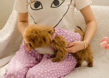 画像をギャラリービューアに読み込む, ペアルックフラワーリンネルキャミソール purple