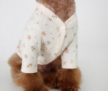 画像をギャラリービューアに読み込む, flower rib cardigan White