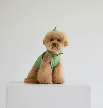 画像をギャラリービューアに読み込む, 恐竜キャミソール帽子セット green