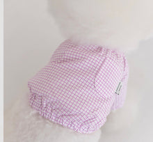 画像をギャラリービューアに読み込む, チェックボリュームブラウス purple