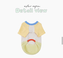 画像をギャラリービューアに読み込む, パッチワークパステルTシャツ yellow