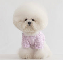 画像をギャラリービューアに読み込む, チェックボリュームブラウス purple