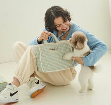 画像をギャラリービューアに読み込む, my family goods check cotton bag