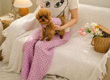 画像をギャラリービューアに読み込む, ペアルックフラワーリンネルキャミソール purple