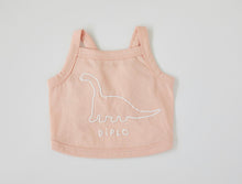 画像をギャラリービューアに読み込む, 恐竜キャミソール帽子セット pink