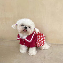 画像をギャラリービューアに読み込む, チェックセーラーワンピース