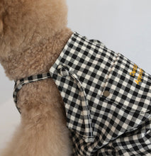 画像をギャラリービューアに読み込む, ギンガムチェックロンパース Black