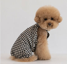 画像をギャラリービューアに読み込む, ギンガムチェックロンパース Black