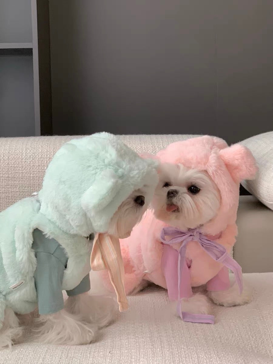 新品未使用　犬　ファー　耳あて 白　ホワイト 楽天市場】ホワイトフォックスファー×パールホワイトミンク白